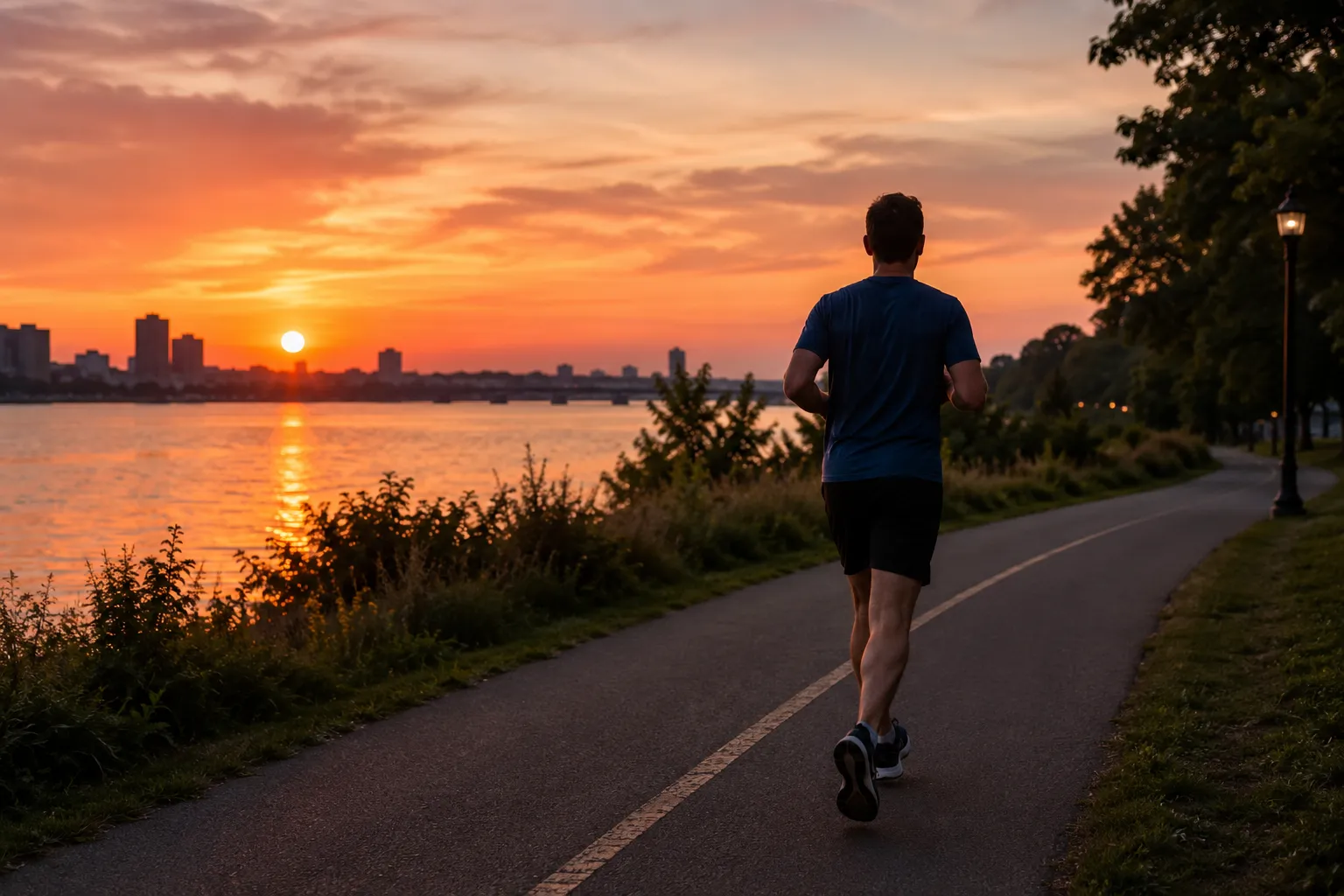 Moderate evening exercise like jogging can improve sleep without negative effects.